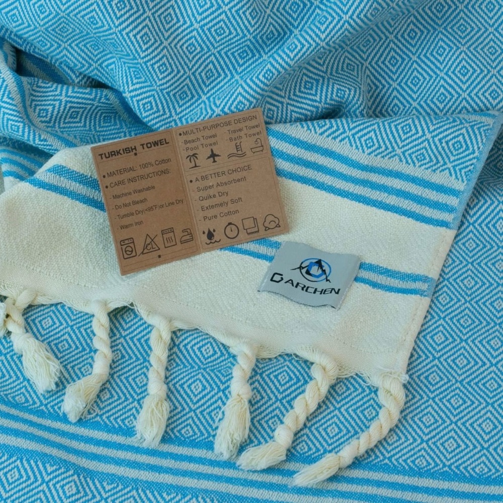 Turkish Towels 41x70 Blue